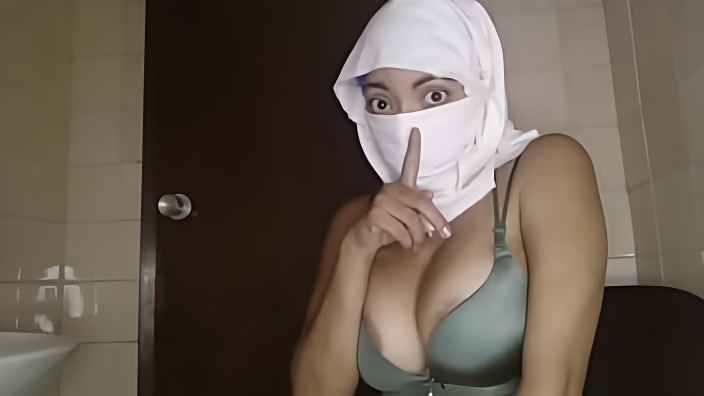 Real Horny Arab Muslim Islam Wife Slut Masturbates Squirting Pussy Silently While Husband Away