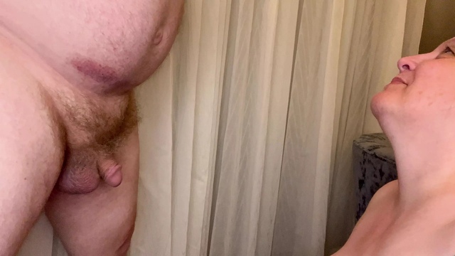 Amateur Homemade Blow Job From Big Natural Tit Wife