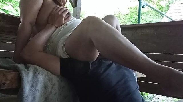Stranger licks my dogging wife’s boobs and pussy outdoors